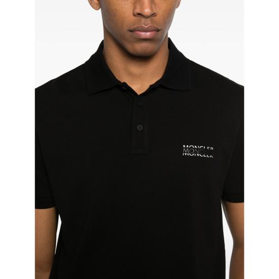 26SS 몽클레어 폴로 티셔츠 89A16 8A000 09 999 BLACK WHITE - MONCLER
