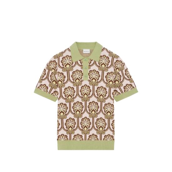 26SS 드롤드무슈 폴로 티셔츠 J PO196 CO147 LIPIN NEUTRALS BROWN