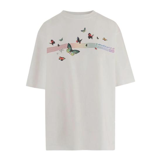 26SS 카사블랑카 반팔 티셔츠 SP26 JTS 044 01 BUTTE WHITE