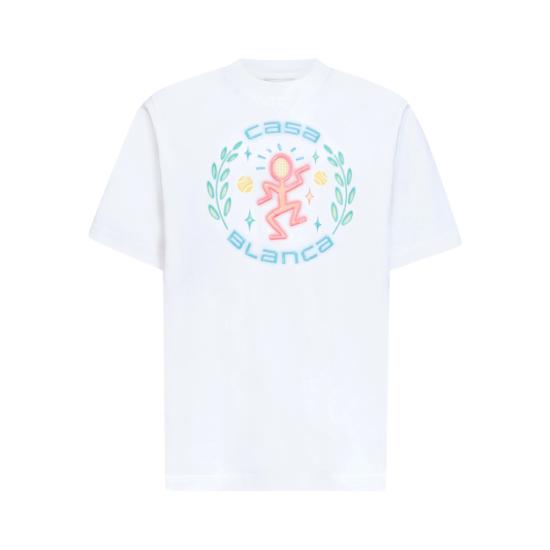 26SS 카사블랑카 반팔 티셔츠 SP26 JTS 001 11 DANJO WHITE