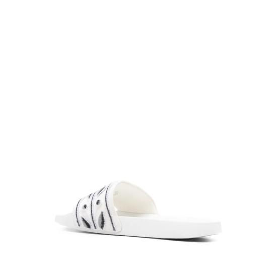 26SS 카사블랑카 뮬/슬리퍼 SP26 FW 084 02 WHITE WHITE BLACK - CASABLANCA