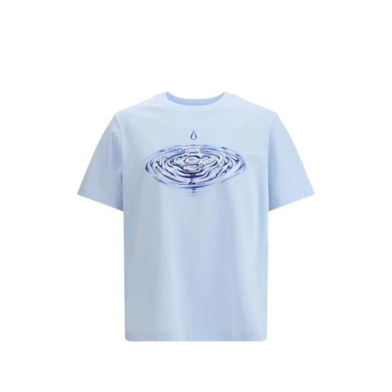 26SS 카사블랑카 반팔 티셔츠 SP26 JTS 001 05 DRILO BLUE