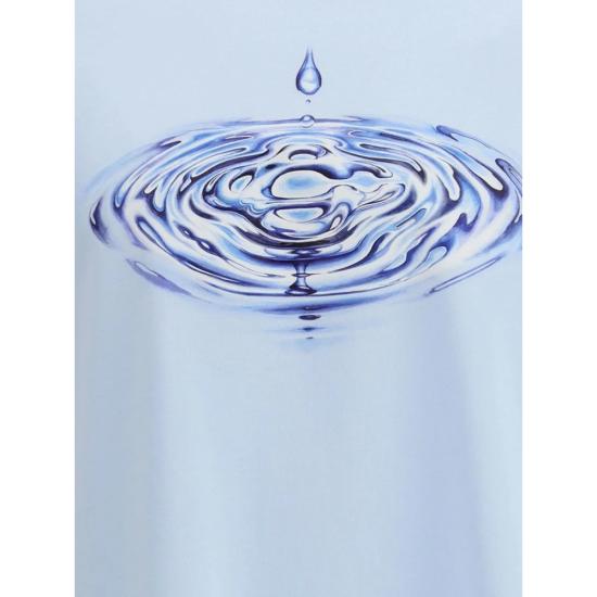 26SS 카사블랑카 반팔 티셔츠 SP26 JTS 001 05 DRILO BLUE - CASABLANCA