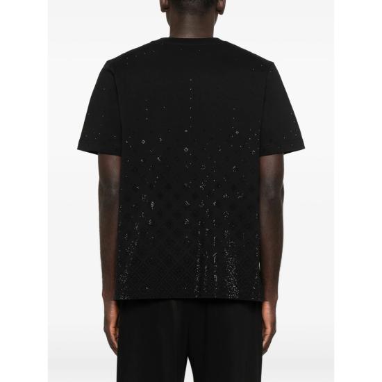 26SS 카사블랑카 반팔 티셔츠 SP26 JTS 001 10 CRYMO BLACK - CASABLANCA