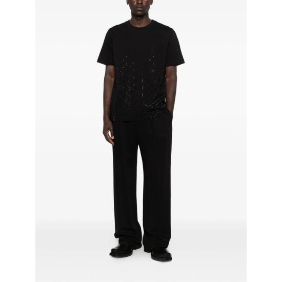 26SS 카사블랑카 반팔 티셔츠 SP26 JTS 001 10 CRYMO BLACK - CASABLANCA