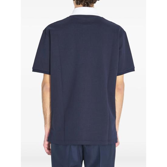 26SS 구찌 스트레치 코튼 피케 폴로 셔츠 854632 XJHOG 4002 BLUE - GUCCI