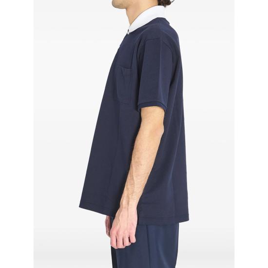 26SS 구찌 스트레치 코튼 피케 폴로 셔츠 854632 XJHOG 4002 BLUE - GUCCI