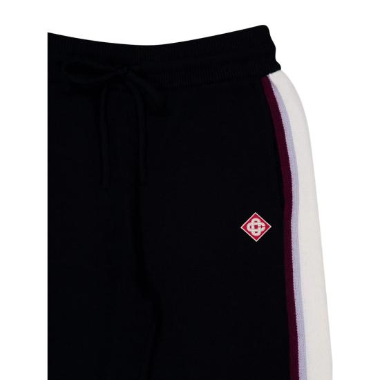 26SS 카사블랑카 스트레이트 팬츠 SP26 KW 1177 01 BLACK - CASABLANCA