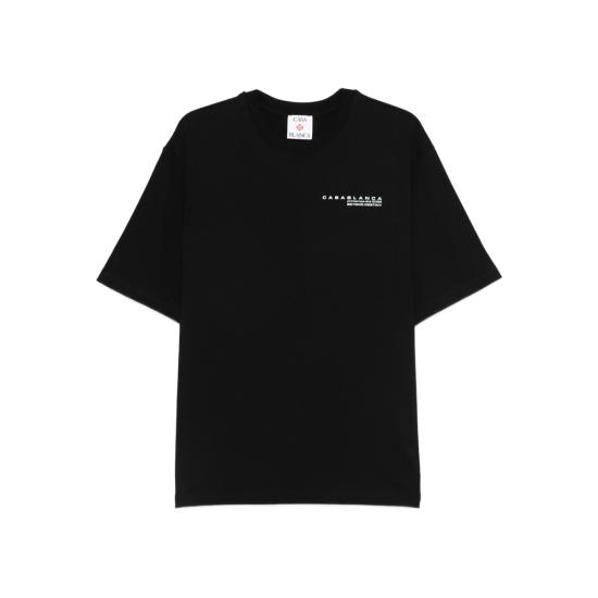 26SS 카사블랑카 반팔 티셔츠 SP26 JTS 044 06 GLIOR BLACK