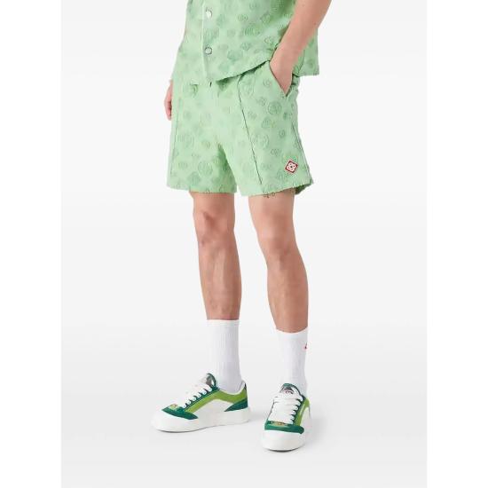 26SS 카사블랑카 숏팬츠 SP26 JTR 271 01 GREEN - CASABLANCA