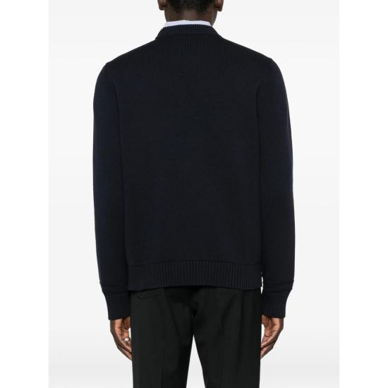 26SS 구찌 인타르시아 니트 코튼 울 스웨터 851724 XKFBC 4816 BLUE - GUCCI