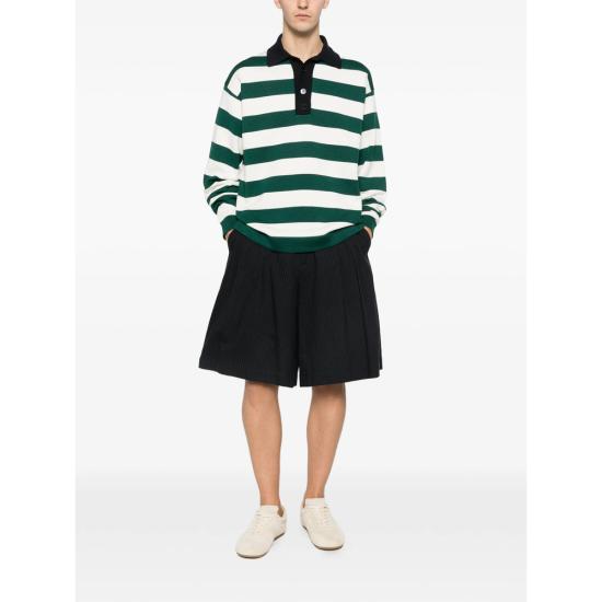 26SS 구찌 폴로 티셔츠 851696 XKFBA 3035 GREEN WHITE - GUCCI