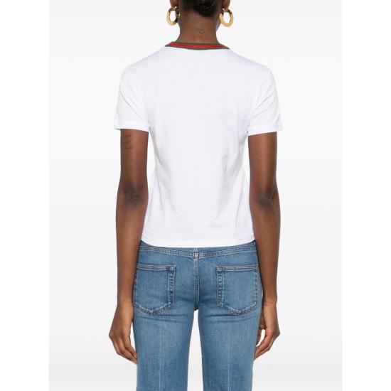 26SS 구찌 코튼 저지 티셔츠 819551 XJHJA 9692 WHITE - GUCCI