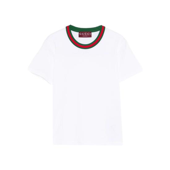 26SS 구찌 코튼 저지 티셔츠 819551 XJHJA 9692 WHITE