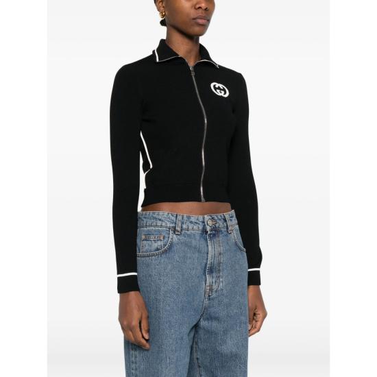 26SS 구찌 가디건 856220 XKFCZ 1214 BLACK - GUCCI