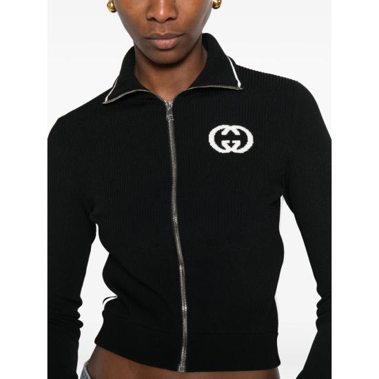 26SS 구찌 가디건 856220 XKFCZ 1214 BLACK - GUCCI