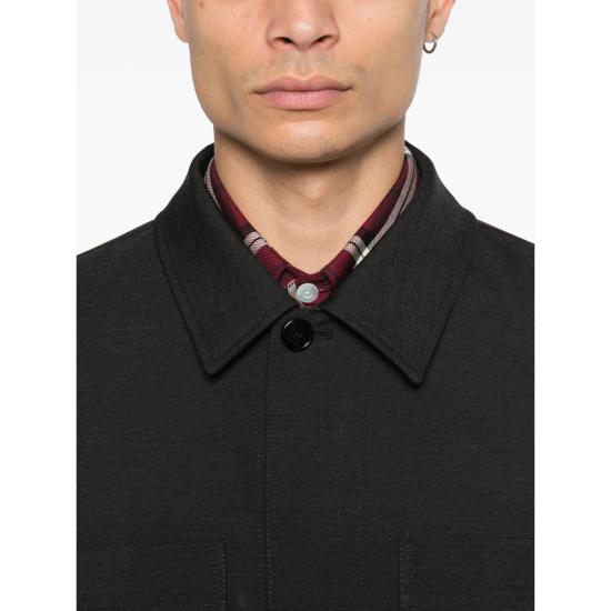 26SS 구찌 셀비지 디테일 울 재킷 853006 ZAS68 1076 GREY - GUCCI