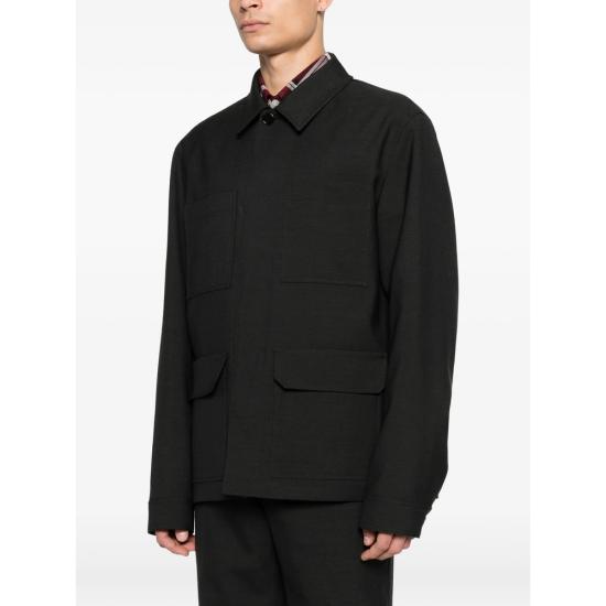 26SS 구찌 셀비지 디테일 울 재킷 853006 ZAS68 1076 GREY - GUCCI