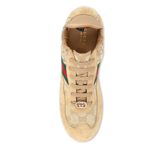 26SS 구찌 쉬프트 스니커즈 857963 AAF10 9845 NEUTRALS GREEN - GUCCI