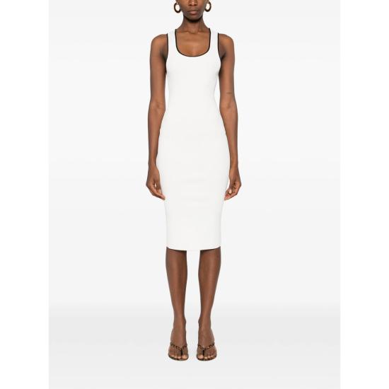 26SS 구찌 원피스 856221 XKFCZ 9232 WHITE BLACK - GUCCI