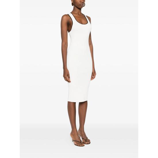 26SS 구찌 원피스 856221 XKFCZ 9232 WHITE BLACK - GUCCI