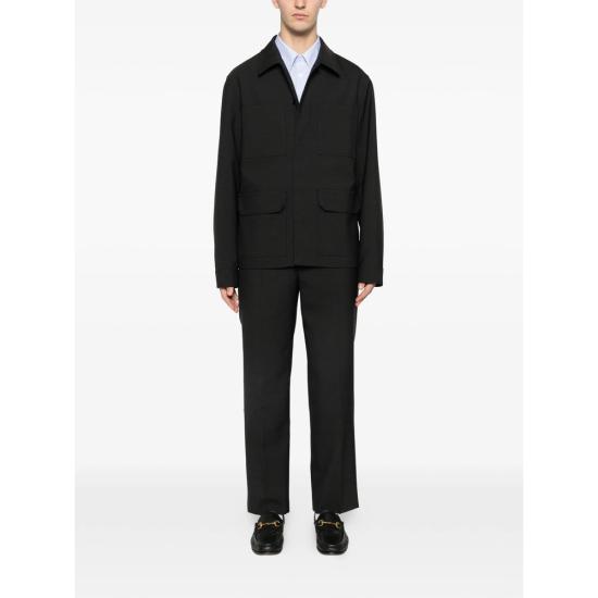 26SS 구찌 웹 디테일 스트라이프 코튼 셔츠 852707 ZAS5W 4305 BLUE WHITE - GUCCI