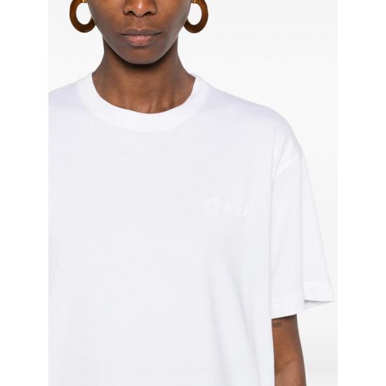 26SS 구찌 자수 코튼 저지 티셔츠 837959 XJHMR 9051 WHITE - GUCCI