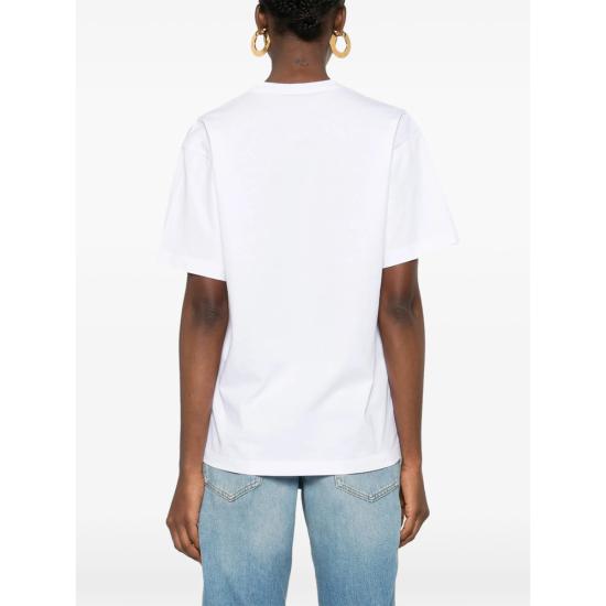 26SS 구찌 자수 코튼 저지 티셔츠 837959 XJHMR 9051 WHITE - GUCCI