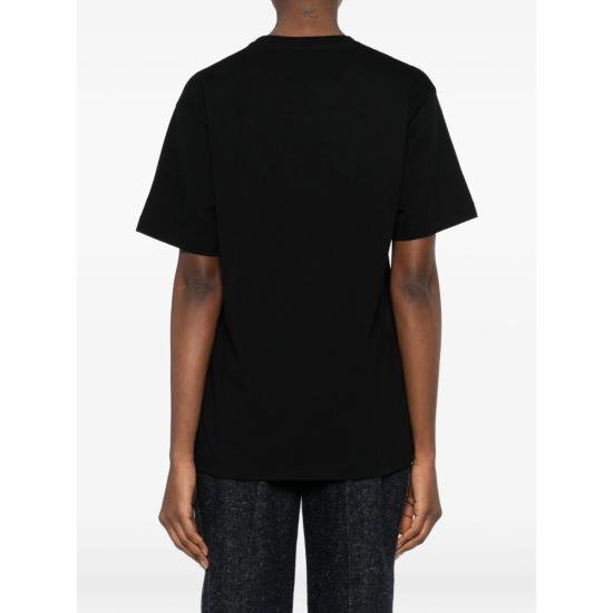 26SS 구찌 자수 코튼 저지 티셔츠 837959 XJHMR 1043 BLACK - GUCCI