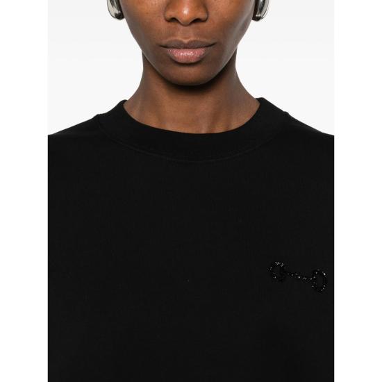 26SS 구찌 자수 코튼 저지 스웨트셔츠 837931 XJHMP 1043 BLACK - GUCCI