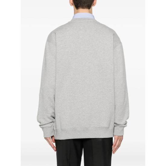 26SS 구찌 프린트 디테일 코튼 저지 스웨트셔츠 848737 XJHOK 1056 GREY - GUCCI