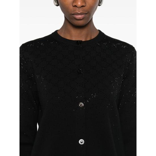 26SS 구찌 가디건 813850 XKFB3 1043 BLACK - GUCCI