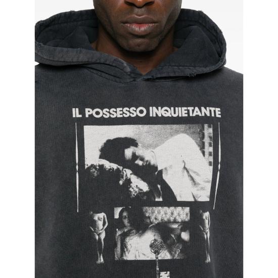 26SS 앙팡리쉬데프리메 후드 티셔츠 020 488 BLACK GREY - ENFANTS RICHES DEPRIMES