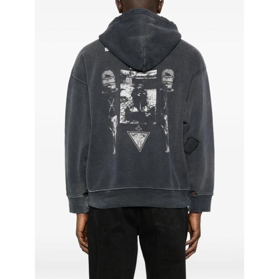 26SS 앙팡리쉬데프리메 후드 티셔츠 020 488 BLACK GREY - ENFANTS RICHES DEPRIMES