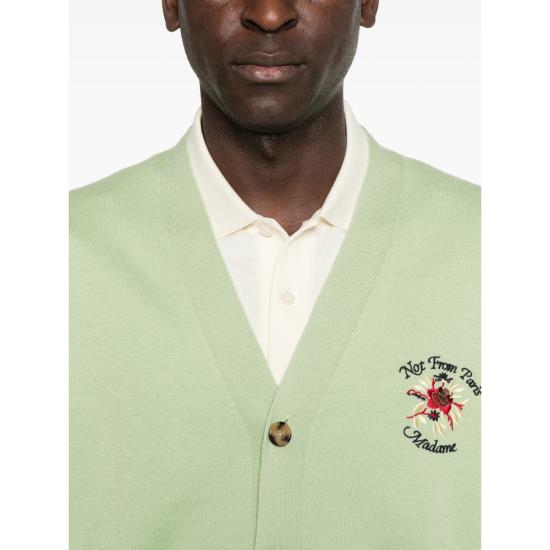 26SS 드롤드무슈 가디건 J CA166 WO007 OLIVE GREEN - DROLE DE MONSIEUR