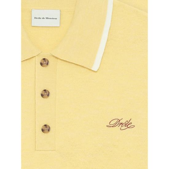 26SS 드롤드무슈 폴로 티셔츠 J PO194 WO007 LIYEL YELLOW - DROLE DE MONSIEUR