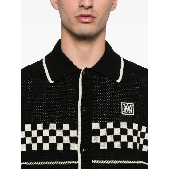 26SS 아미리 반팔 셔츠 AMTOKN1083 BLACK BLACK WHITE - AMIRI