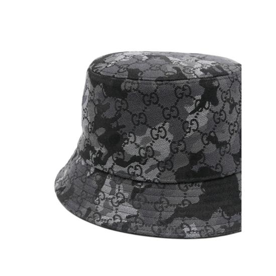 26SS 구찌 모자 851095 4HBHU 8400 GREY BLACK - GUCCI