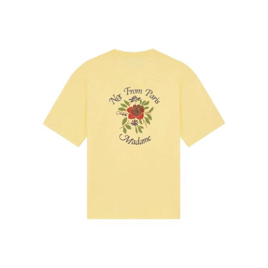 26SS 드롤드무슈 반팔 티셔츠 J TS210 CO002 LIYEL YELLOW - DROLE DE MONSIEUR