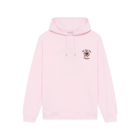 26SS 드롤드무슈 후드 티셔츠 J HO169 CO127 LIPIN PINK