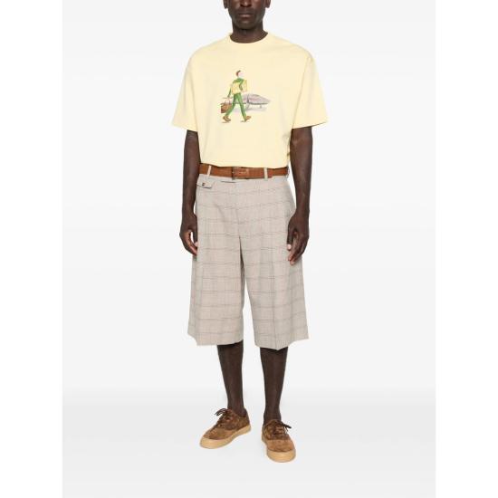 26SS 드롤드무슈 반팔 티셔츠 J TS290 CO002 LIYEL YELLOW - DROLE DE MONSIEUR