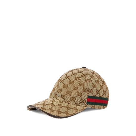 26SS 구찌 웹 디테일 GG 캔버스 베이스볼 캡 200035 KQWBG 9864 BROWN