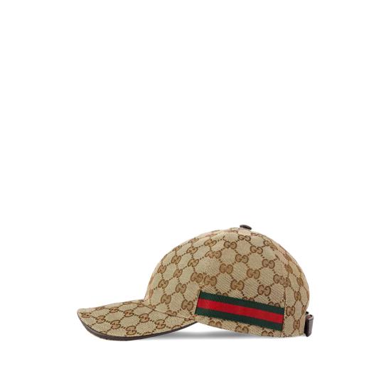 26SS 구찌 웹 디테일 GG 캔버스 베이스볼 캡 200035 KQWBG 9864 BROWN - GUCCI