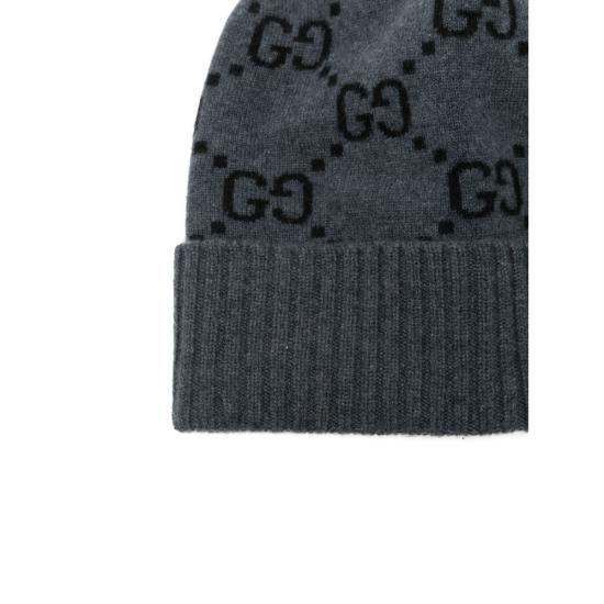 26SS 구찌 GG 캐시미어 자카드 비니 811392 4GABX 1260 GREY - GUCCI