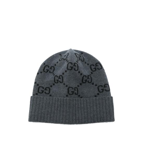 26SS 구찌 GG 캐시미어 자카드 비니 811392 4GABX 1260 GREY