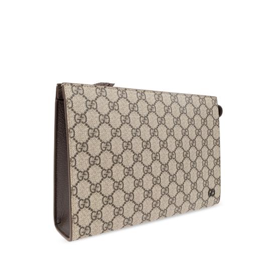 26SS 구찌 바이컬러 올오버 GG 파우치 768255 FACQC 9773 NEUTRALS BROWN - GUCCI