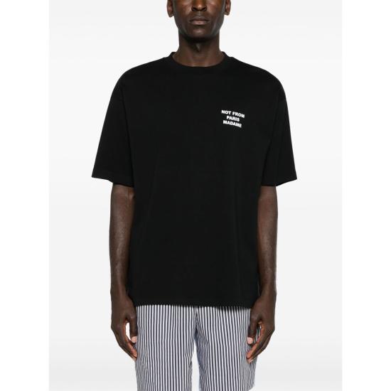 26FW 드롤드무슈 탑 PERM TS203 CO002 BLACK - DROLE DE MONSIEUR