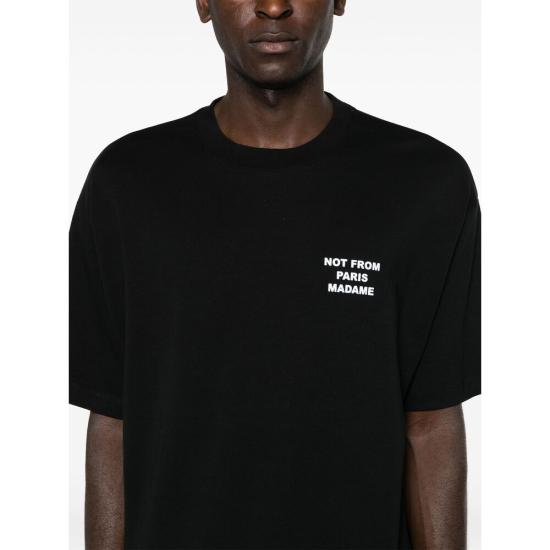 26FW 드롤드무슈 탑 PERM TS203 CO002 BLACK - DROLE DE MONSIEUR