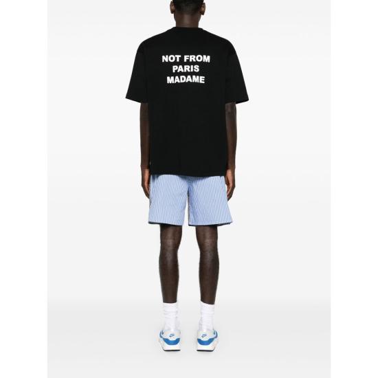 26FW 드롤드무슈 탑 PERM TS203 CO002 BLACK - DROLE DE MONSIEUR