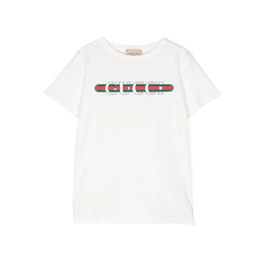 26SS [키즈] 구찌 티셔츠 561651 XJGPI 9214 WHITE